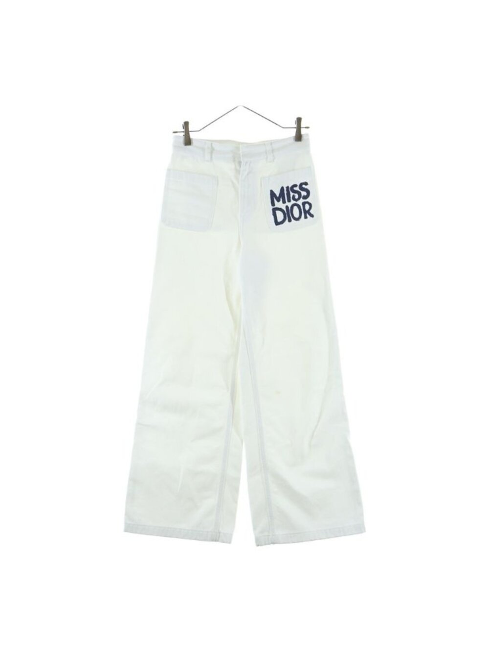 Dior Miss Graffiti Denim Pants Jeans Logo White